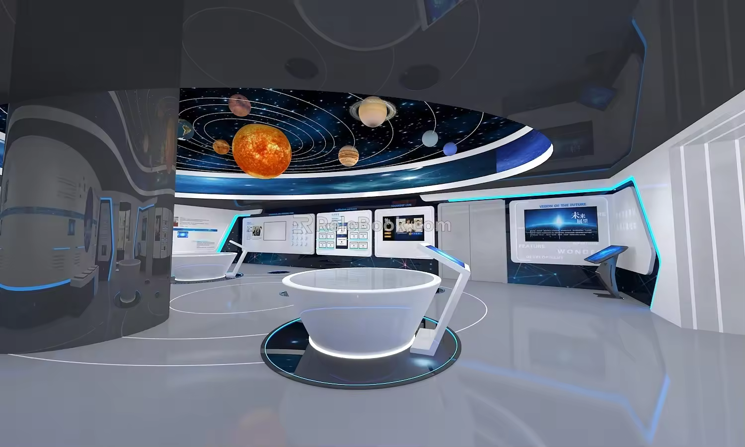 Science and Technology Space Universe Solar System 3d model