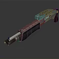Modern Tactical Rifle Design With Black Metal Body And Ergonomic Grip