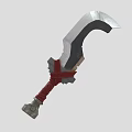 Weapon Shoulder Sword Sword Game Equipment 3d model