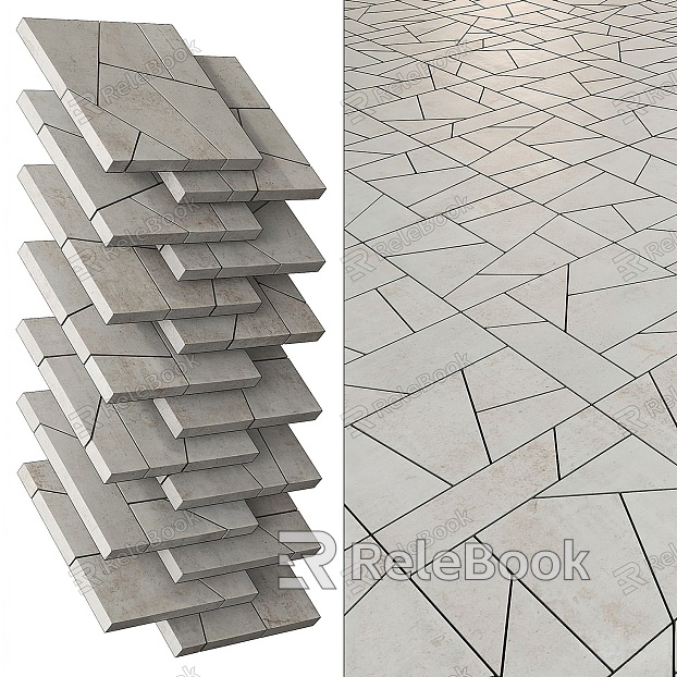 terrazzo floor tile model