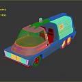 Silver Ambulance Model Featuring Blue Emergency Light And Red Cross Symbol 3d model