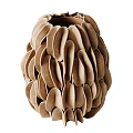 Elegant Handcrafted Decorative Sculptures With Textured Materials And Organic Shapes
