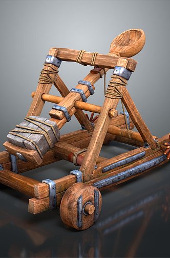 Ballista Catapult City Siege Attack City Catapult Medieval Weapon Medieval Ballista Medieval Catapult Medieval Catapult 3d model