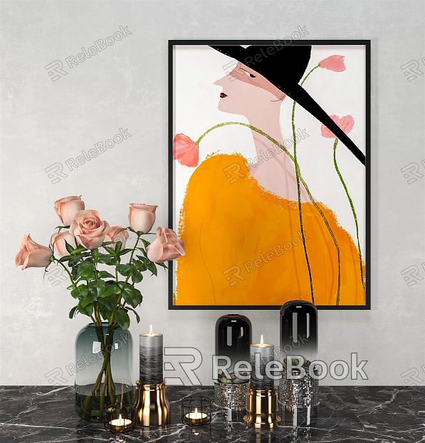 modern figure painting decorative painting model