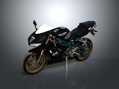 Motorcycle Two-wheeled Motorcycle Cross-country Motorcycle Road Race Motorcycle Motor Vehicle Transport 3d model