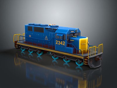 modern train vintage train steam train carriage 3d model