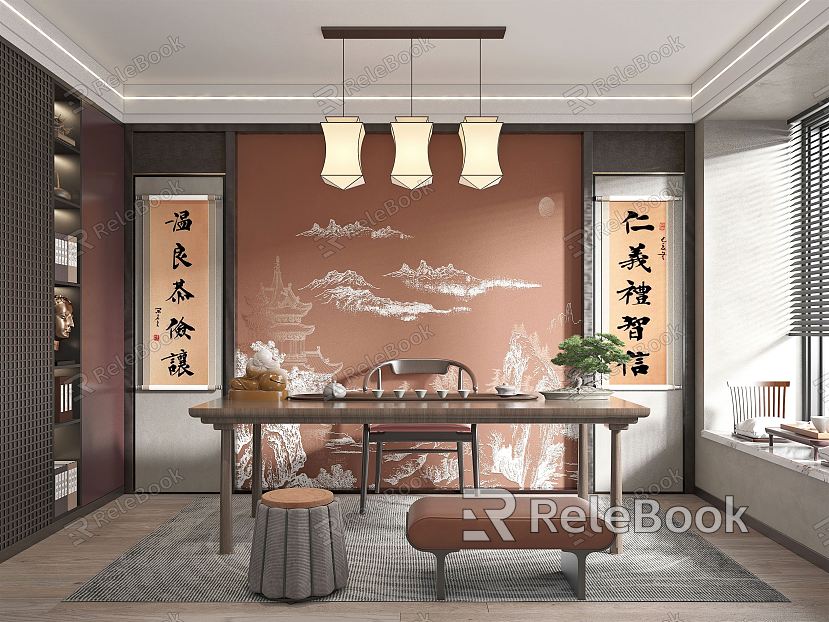 New Chinese Tea Room model