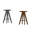 Modern Poliform Bar Stool 3d model