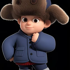 Bear infested bald strong when he was a child 3d model