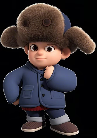 Bear infested bald strong when he was a child 3d model