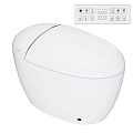 Sleek Modern Smart Toilet With White Finish And Digital Control Panel Design