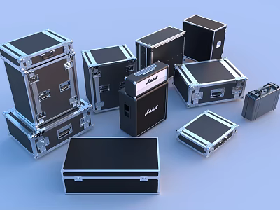 Air Box Toolbox Box Aluminum Alloy Box AV Box Light Sound Box Camera Equipment Box 3d model