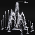 Fountain Waterscape 3d model