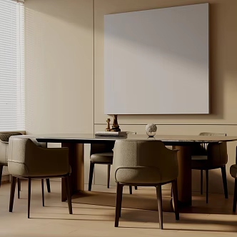 Modern table combination 3d model