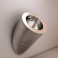 Modern Stainless Steel Wall Mounted Urinal With Sleek Design And Silver Finish