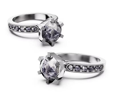 Modern Ring Diamond Ring 3d model Modern Ring Diamond Ring 3d model