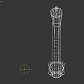 Traditional Golden And Black Curved Bow Weapon Design For Archery