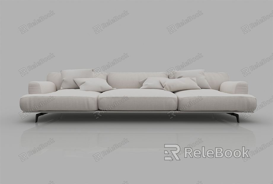 Modern Three-Seat Sofa model