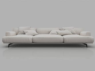 Modern Three-Seat Sofa 3d model