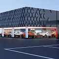 Car Dealership Showroom With Modern Design And Vehicle Displays