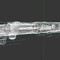 3D Rendered Mechanical Device Component With White Structure And Gray Details