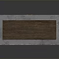 Modern Storage Cabinet With Metal Frame And Wooden Doors In Minimalist Design