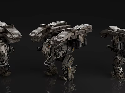 Sci Fi Mecha Game And Movie Character With Metallic Mechanical Structure And Multiple Designs 3d model