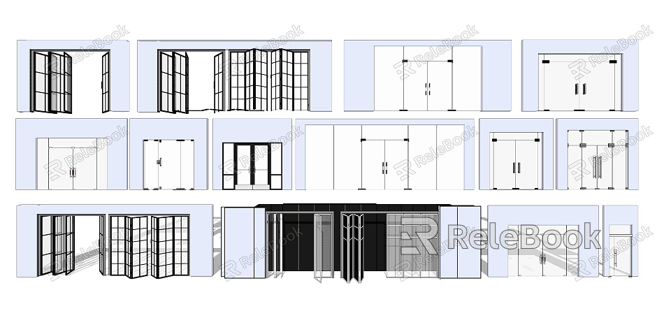 Modern folding door company glass door glass sliding door folding door model