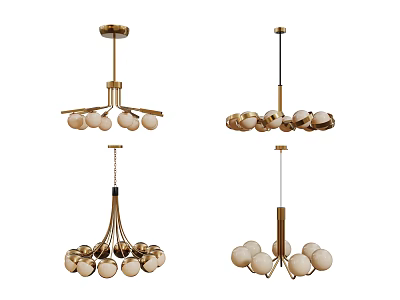 Modern Chandelier Art Chandelier Spherical Chandelier 3d model