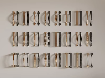 Modern door handle 3d model