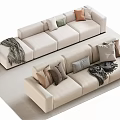 Double sofa Multi-person sofa Corner sofa 3d model