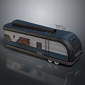 Vintage Streamlined Trailer With Roof Rack Grille Windows And Wheels