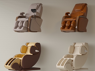 Leather Massage Chair Massage Sofa Electric Massage Chair Functional Sofa AV Room Sofa 3d model