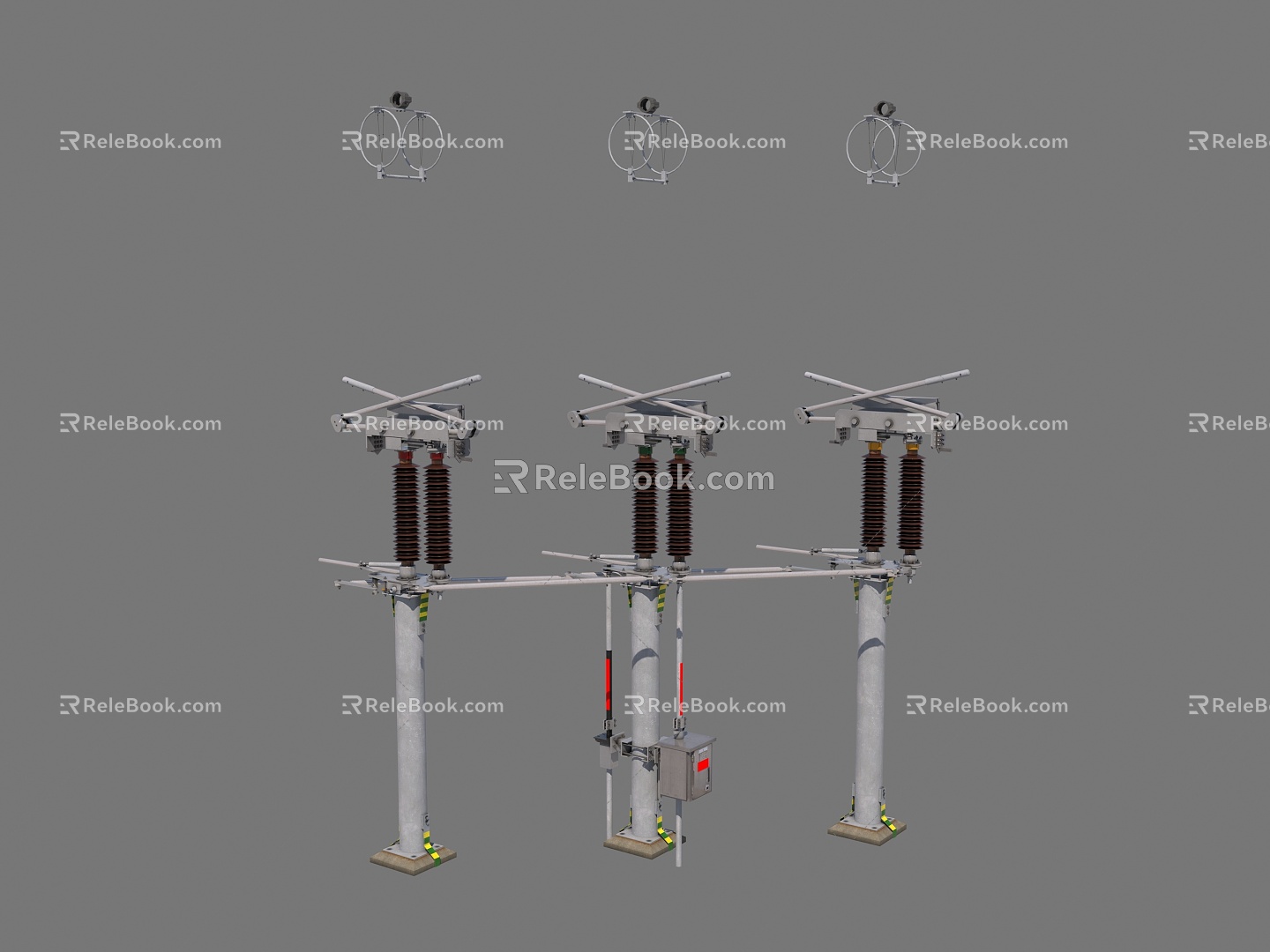 high voltage isolating switch isolating switch 3d model