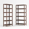 Chinese-style Bookshelf Bookcase Display Rack Geming Furniture 3d model