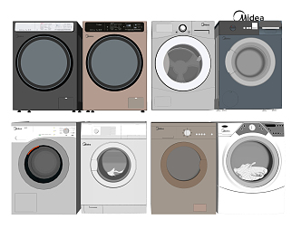 Modern washing machine 3d model