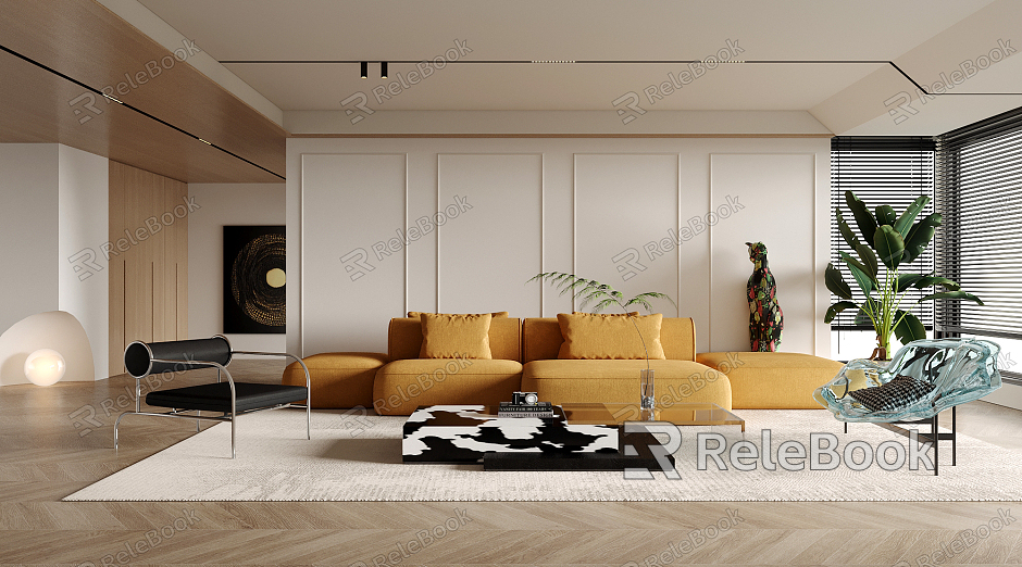 modern living room model