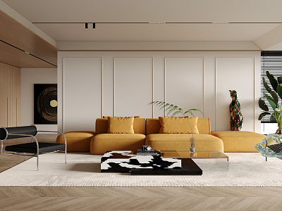 modern living room model