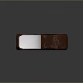 Red Icy Popsicle With Bite Mark On Wooden Stick Against Gray Background