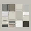 Curtain Samples with Various Textures Colors and Styles for Home Interior Design