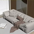 Modern Baxter two-seat sofa 3d model