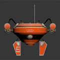 Modern Drones Sci-Fi Drones 3d model