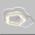 Cloud Shaped Modern Ceiling Light With Soft Illumination And Sleek Design