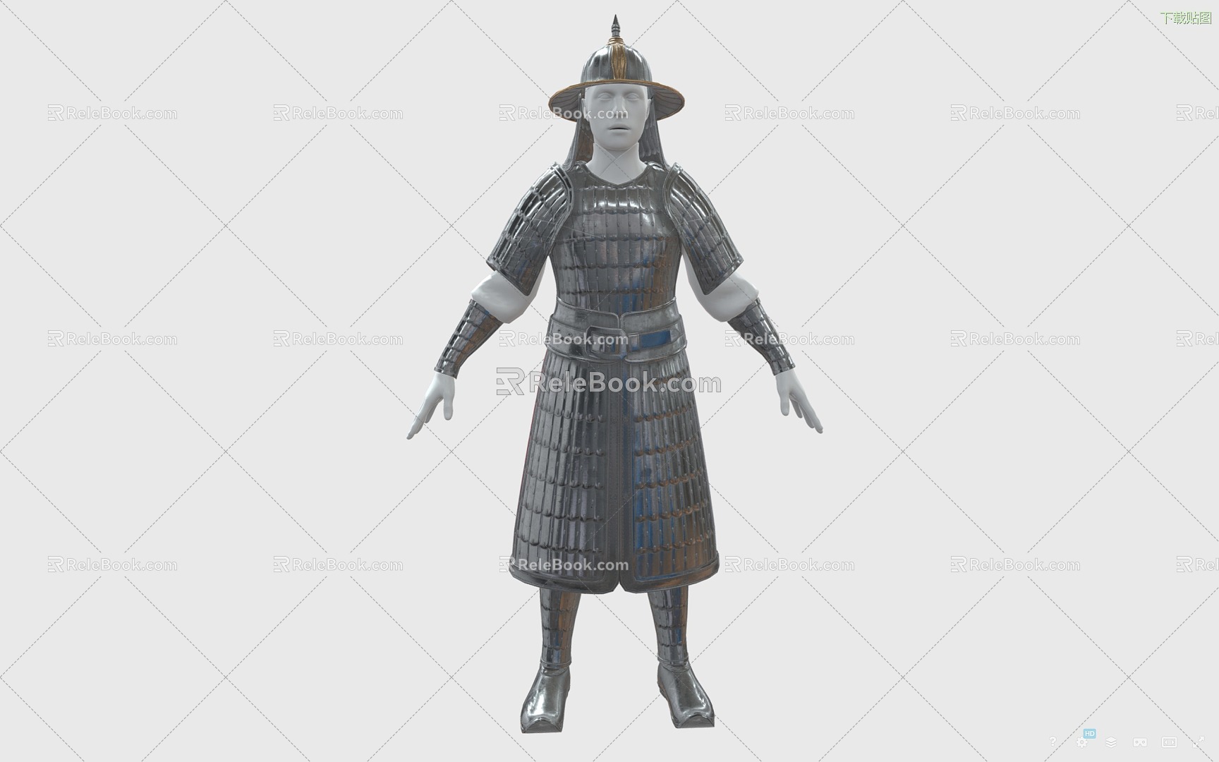 Chinese Armor Armor Armor Soldier Armor Ancient Iron Armor 3d model