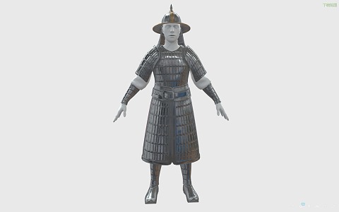 Chinese Armor Soldier Armor Ancient Iron Armor 3d model