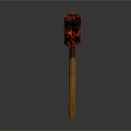 Single Red Textured Match Head On Wooden Matchstick Isolated On Dark Background