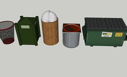 Modern trash can trash can trash can Mike thimble home 3d model