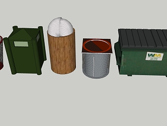 Modern trash can trash can trash can Mike thimble home 3d model