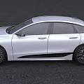 Audi White Electric Sedan With Modern Design Sleek Lines LED Headlights And Black Wheels