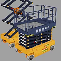 Construction Site Scissor Lift Aerial Work Platform For High Altitude Operations